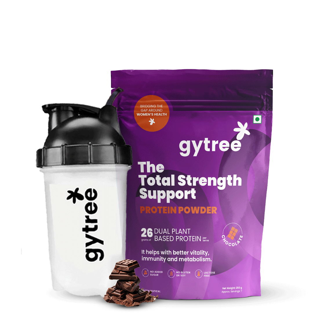The Total Strength Support Plant Protein + Shaker