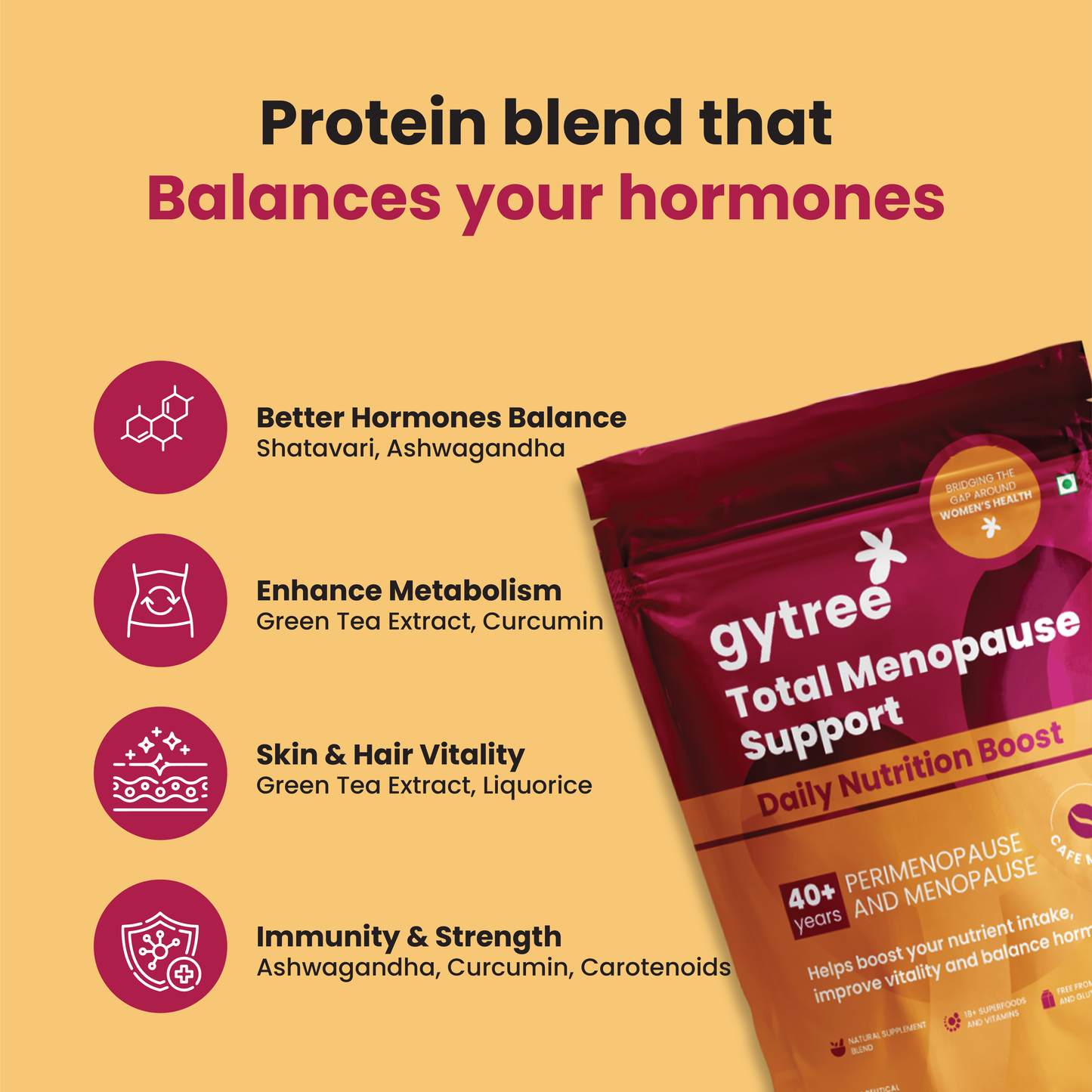 The Total Strength Support Plant Protein for Menopause