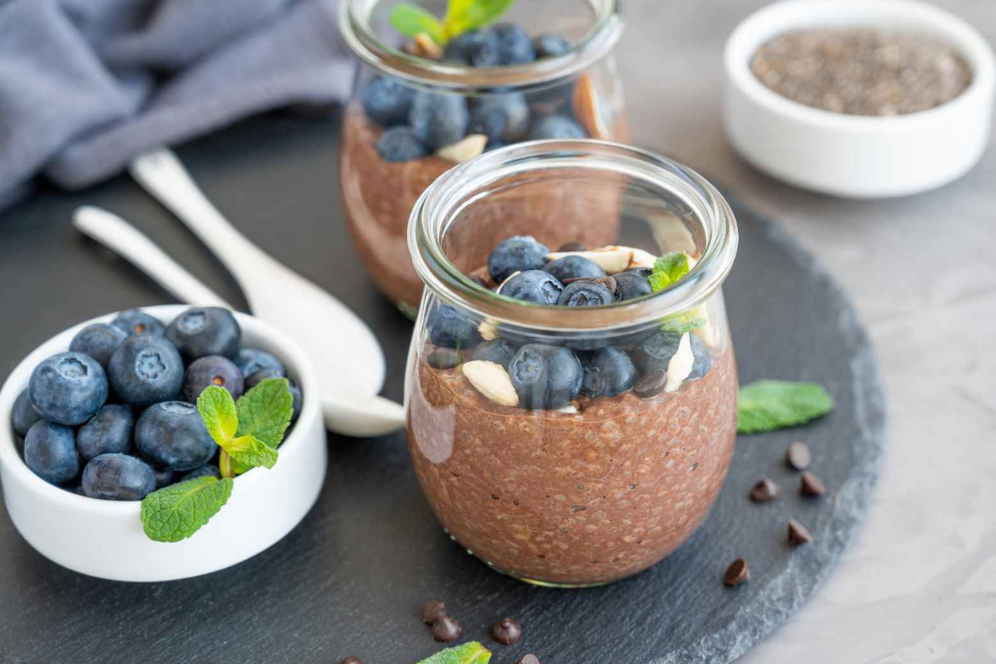 Easy and delicious chocolate protein with chia seeds