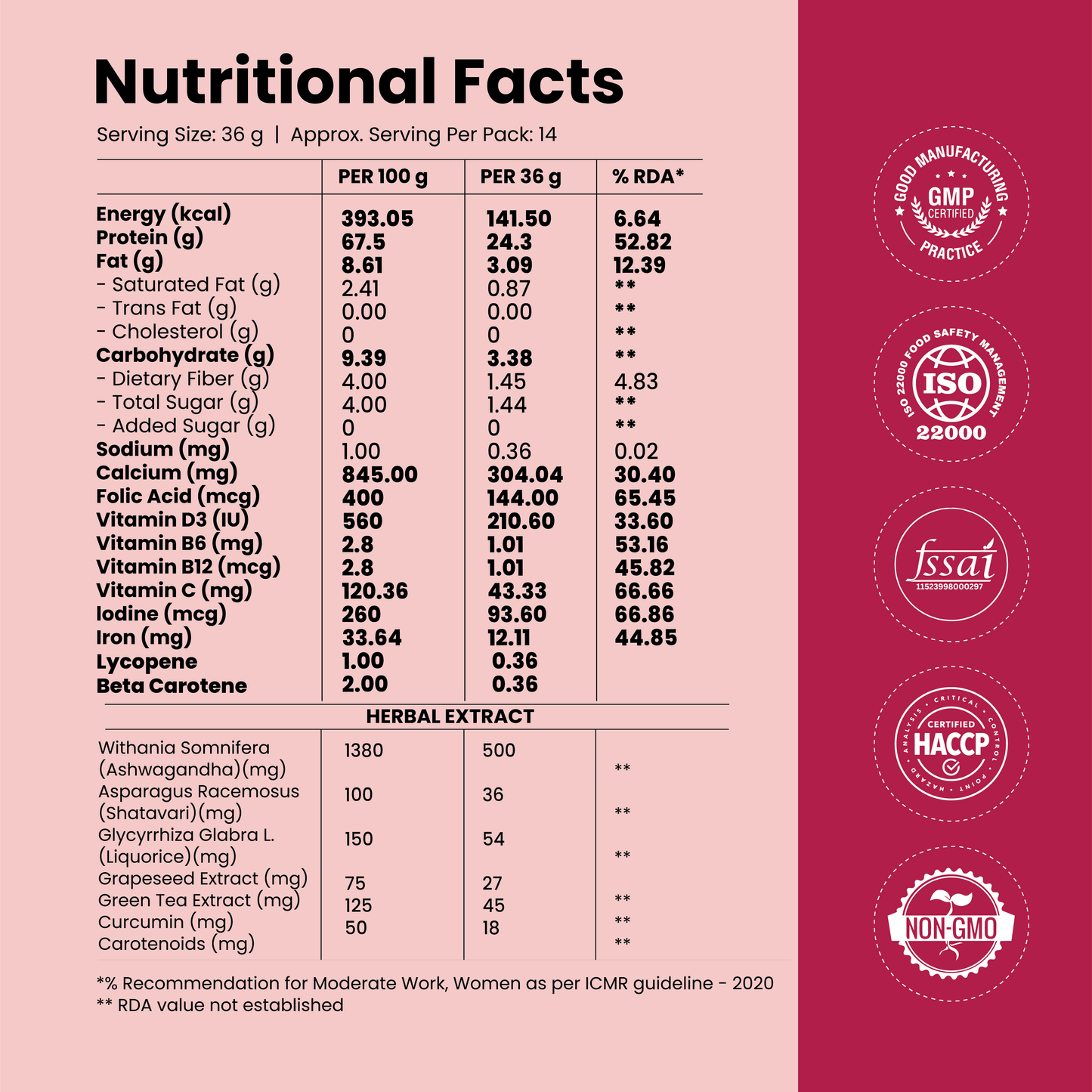 The Total Strength Support Plant Protein - Berry Blast