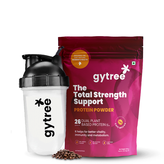 The Total Strength Support Plant Protein + Shaker