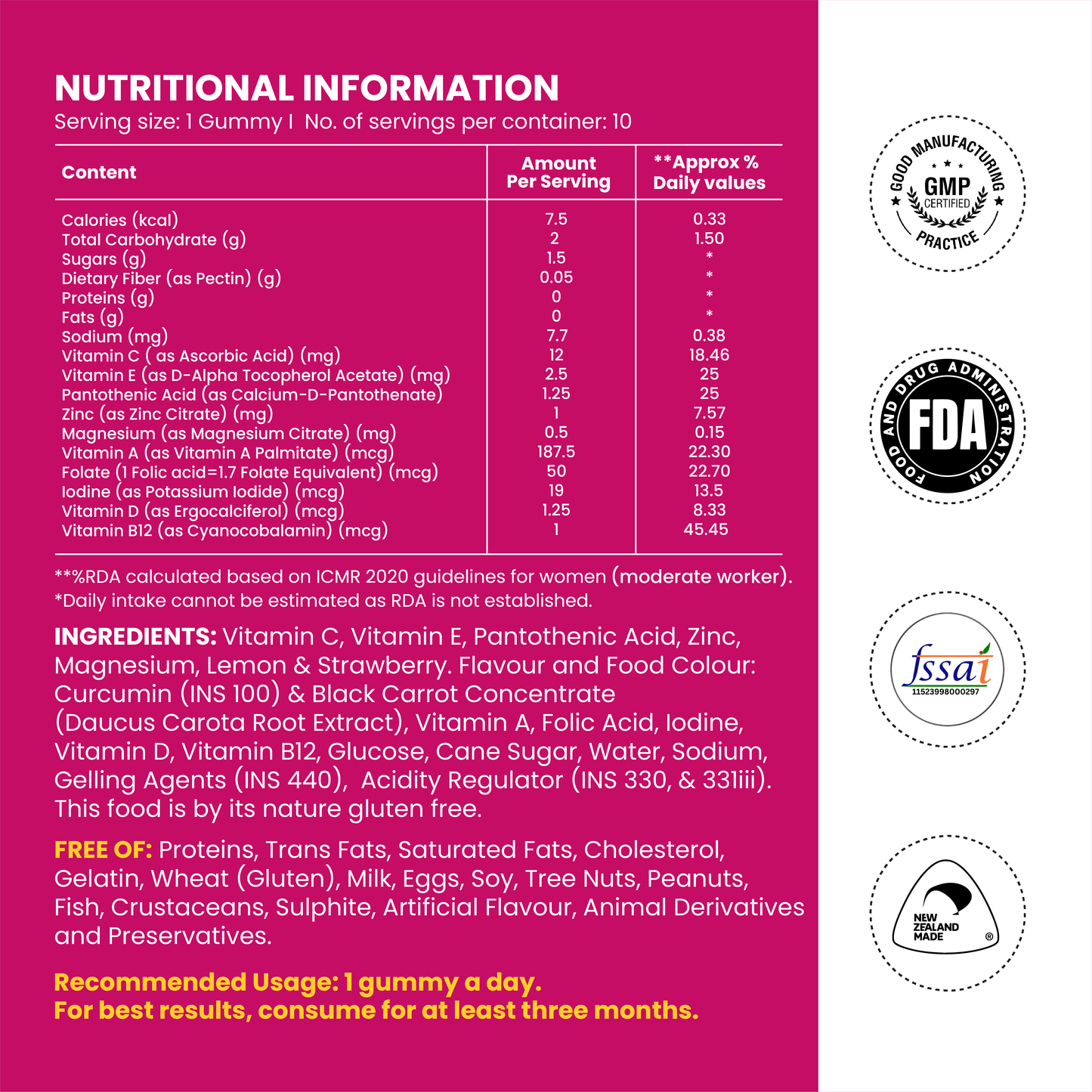 Multivitamin Gummies Mini Pack